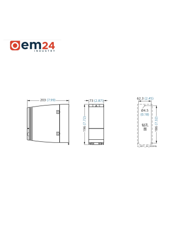 FALOWNIK SIEMENS SINAMICS G120C 5,5KW - 6SL3210-1KE21-3AF1